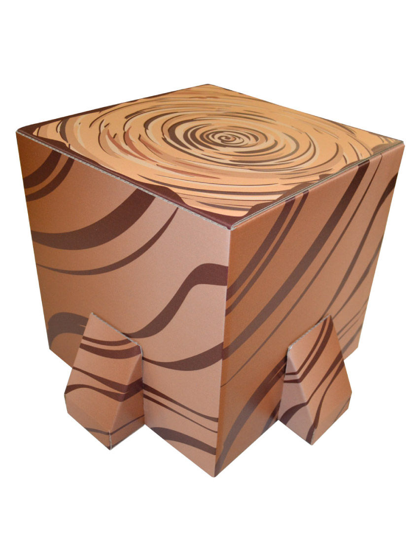 切り株立体 400×300×400