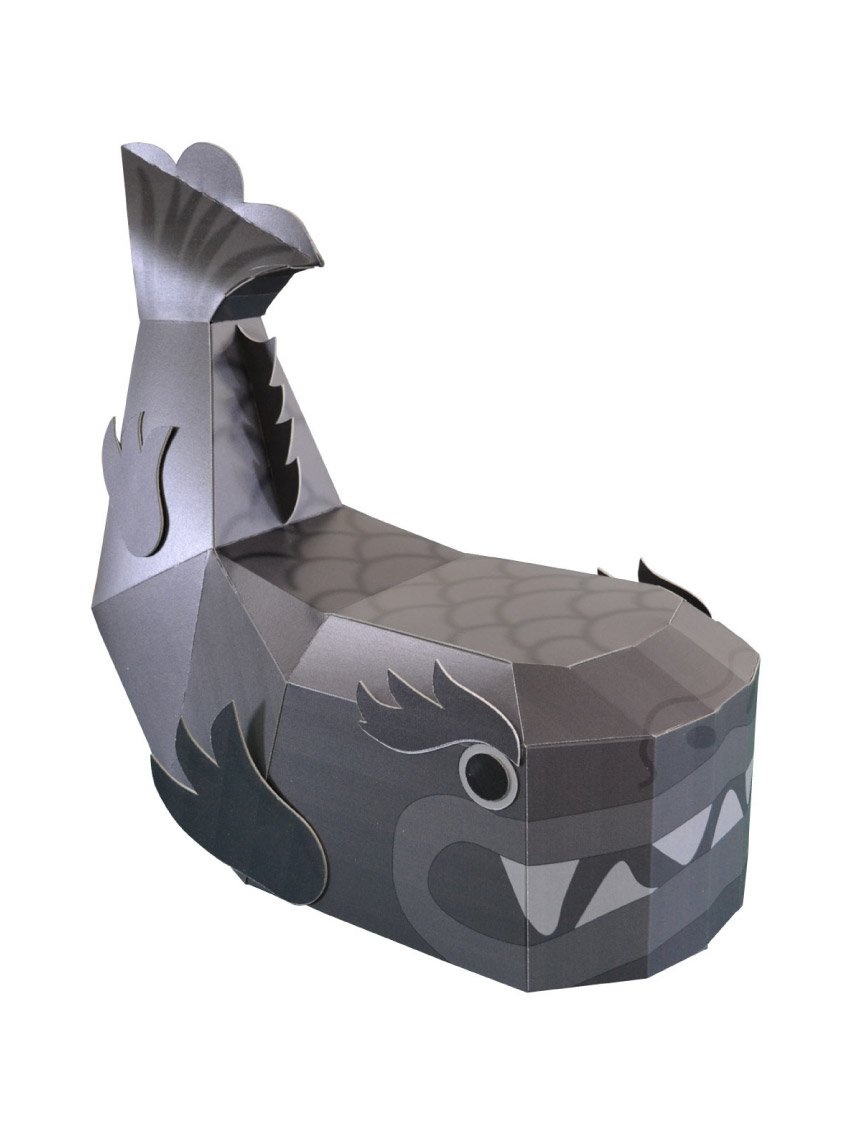 しゃちほこ立体　W500×H500×D250