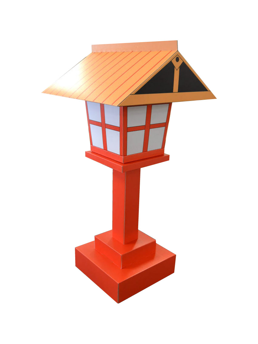 赤い灯篭　W300×H600　