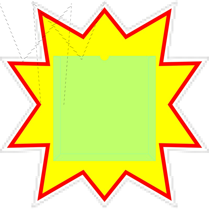 爆弾POP 90×90cm　空白（差込ﾎﾟｹｯﾄ付）