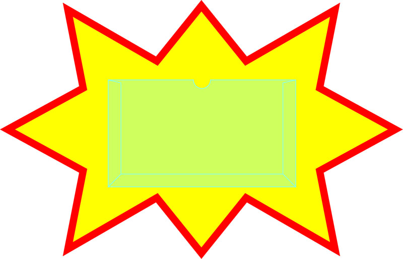 爆弾POP 60×90cm　空白（差込ﾎﾟｹｯﾄ付）